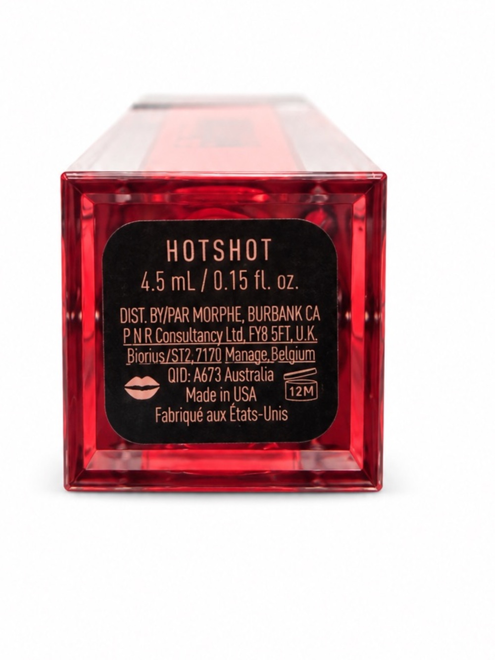 NEW Morphe Hotshot Lip Gloss Coral Red High Shine - Picture 2 of 2